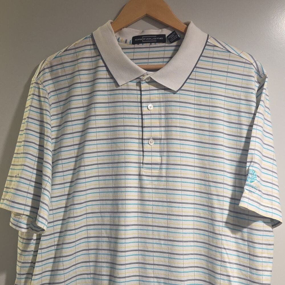 Carnoustie - Polo Shirt in White and Blue - Picture 2 of 7